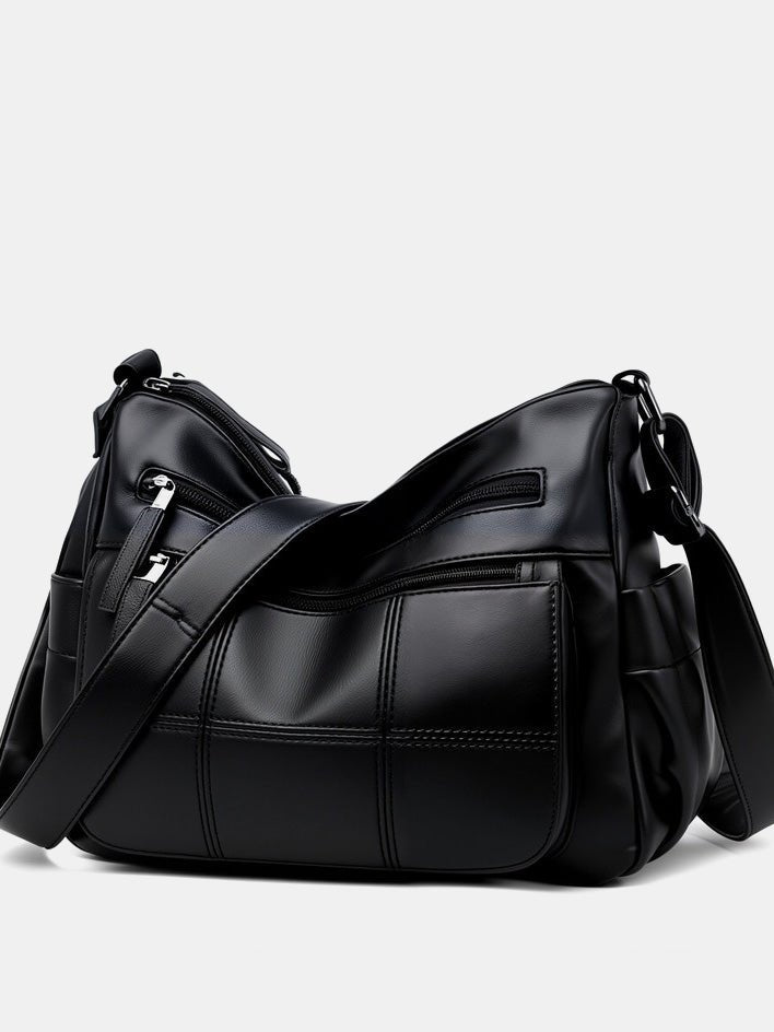 Small Vegan Leather Crossbody Purse For Women With Adjustable Strap