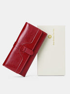 The Lena Leather RFID Blocking Clutch Wallet - Rose&Josie