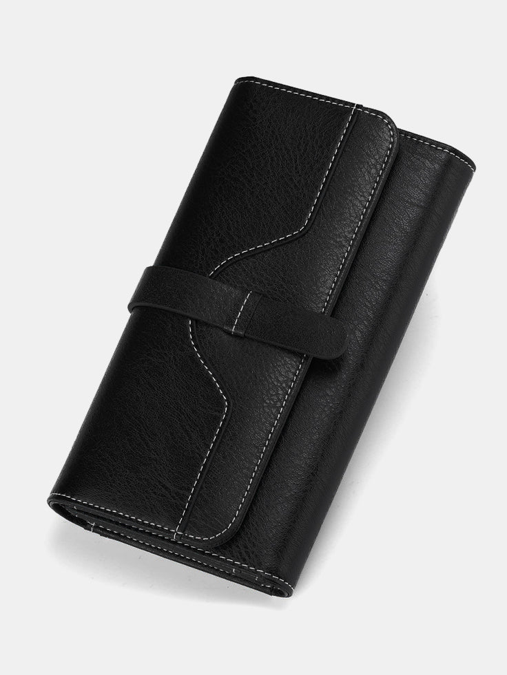 The Lena Leather RFID Blocking Clutch Wallet - Rose&Josie
