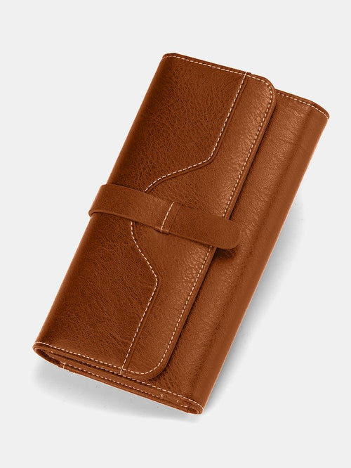The Lena Leather RFID Blocking Clutch Wallet - Rose&Josie