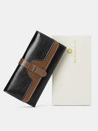The Lena Leather RFID Blocking Clutch Wallet - Rose&Josie