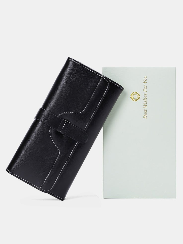 The Lena Leather RFID Blocking Clutch Wallet - Rose&Josie