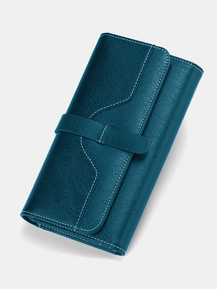 The Lena Leather RFID Blocking Clutch Wallet - Rose&Josie