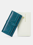 The Lena Leather RFID Blocking Clutch Wallet - Rose&Josie