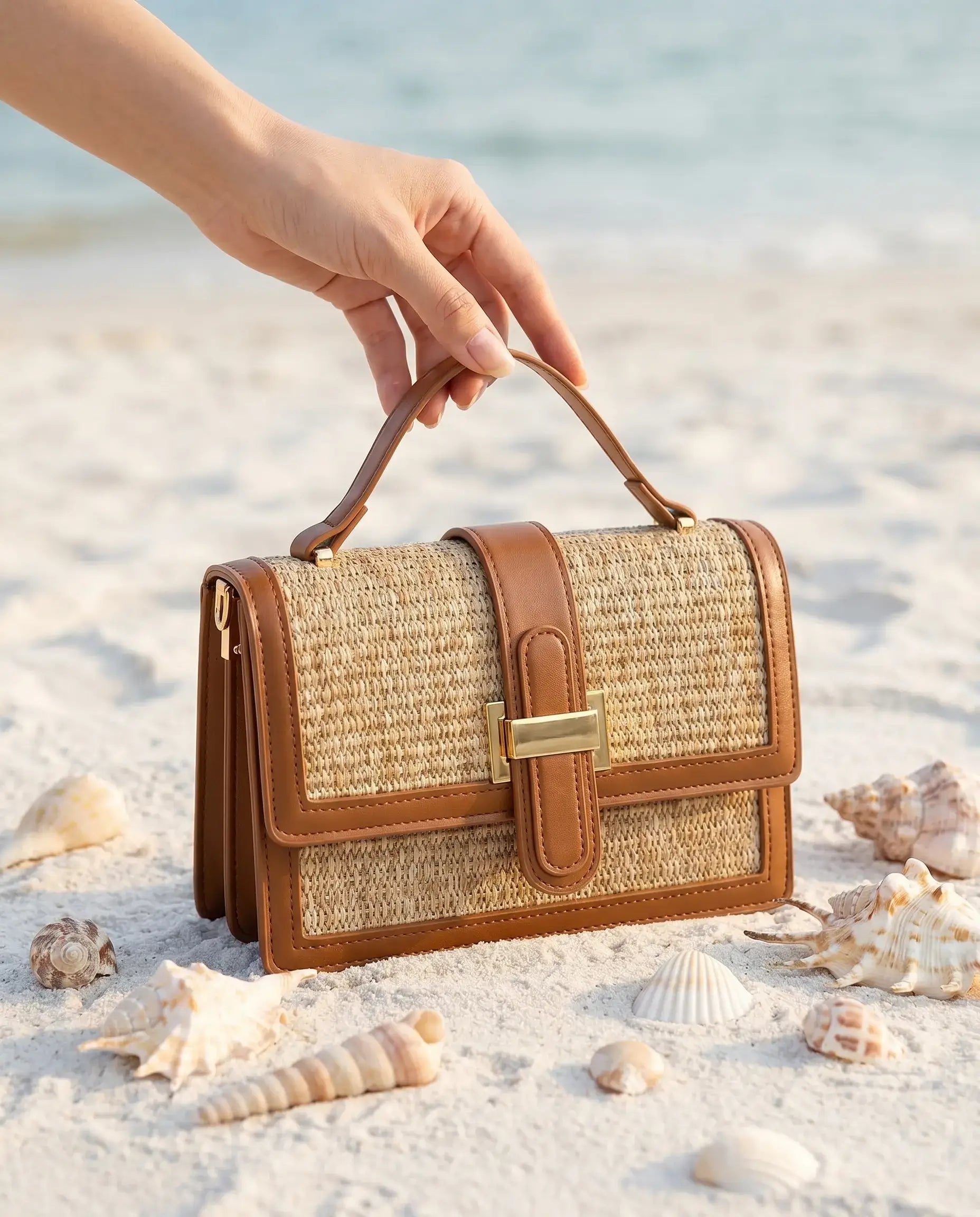 The Summer Bag - Crossbody Top Handle Purses - Rose&Josie