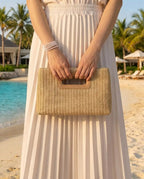 The Vicky Woven Clutch - Rose&Josie