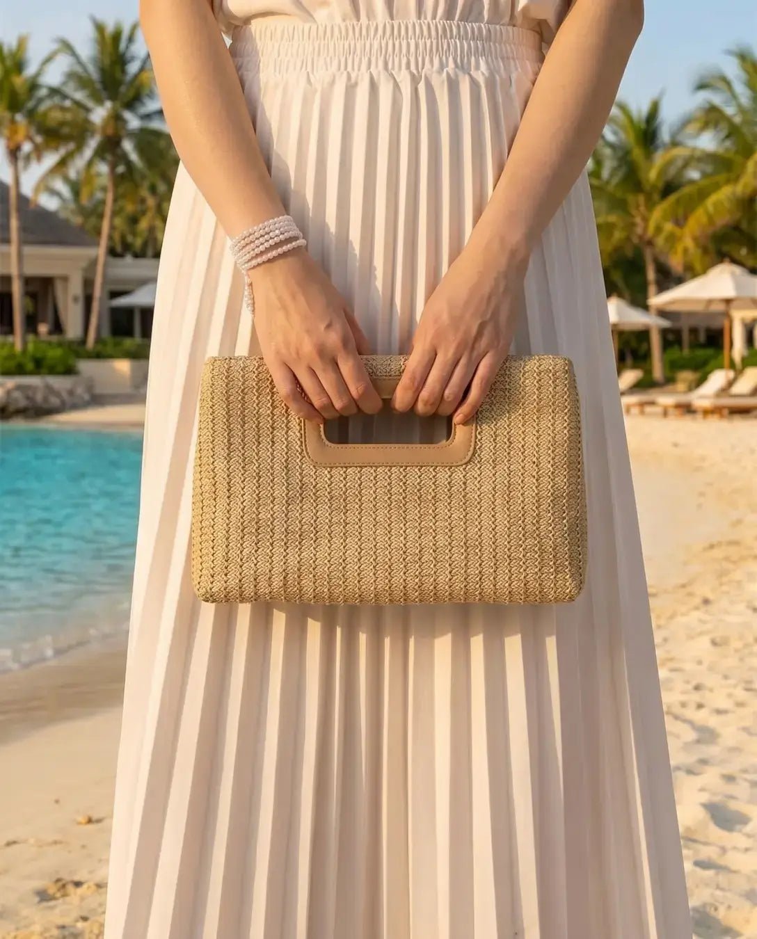 The Vicky Woven Clutch - Rose&Josie