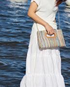 The Vicky Woven Clutch - Rose&Josie