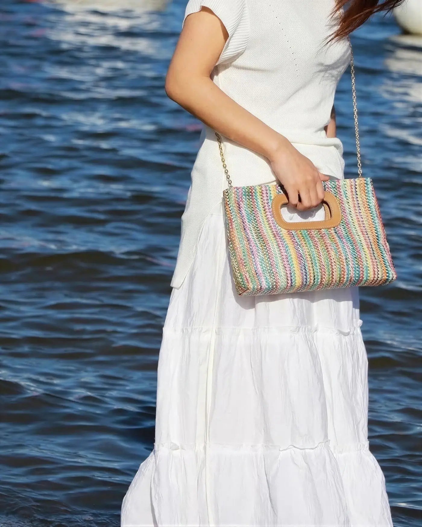 The Vicky Woven Clutch - Rose&Josie