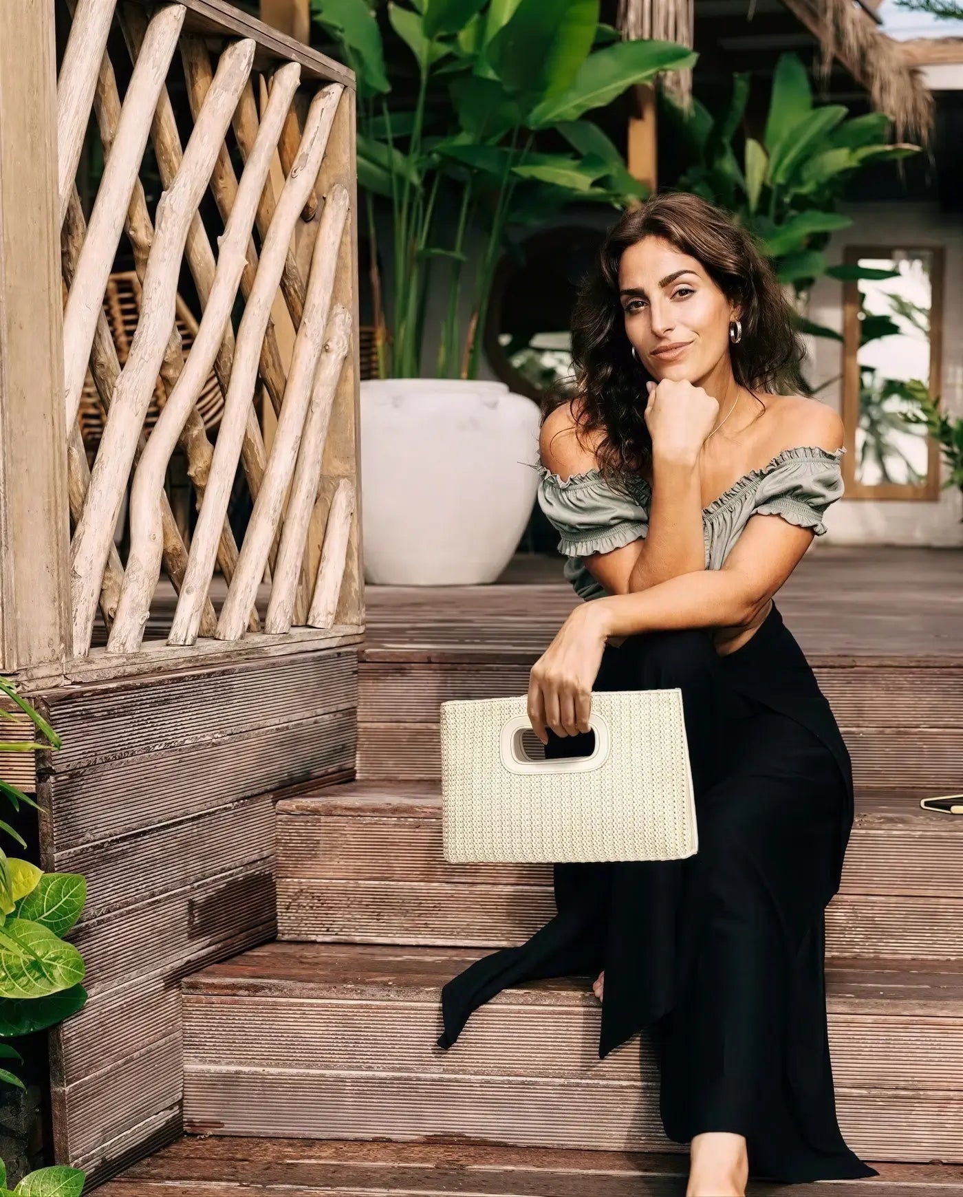 The Vicky Woven Clutch - Rose&Josie