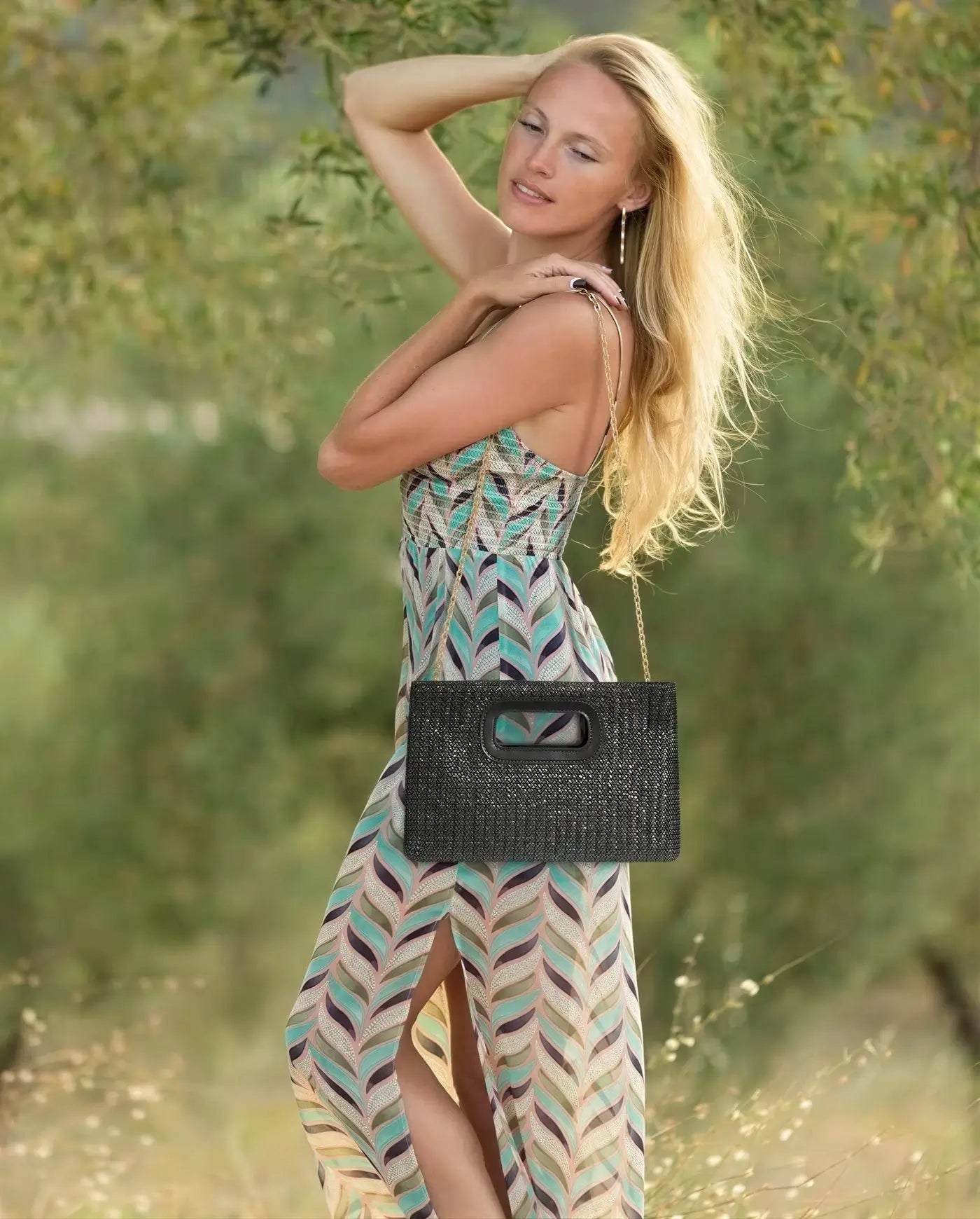 The Vicky Woven Clutch - Rose&Josie