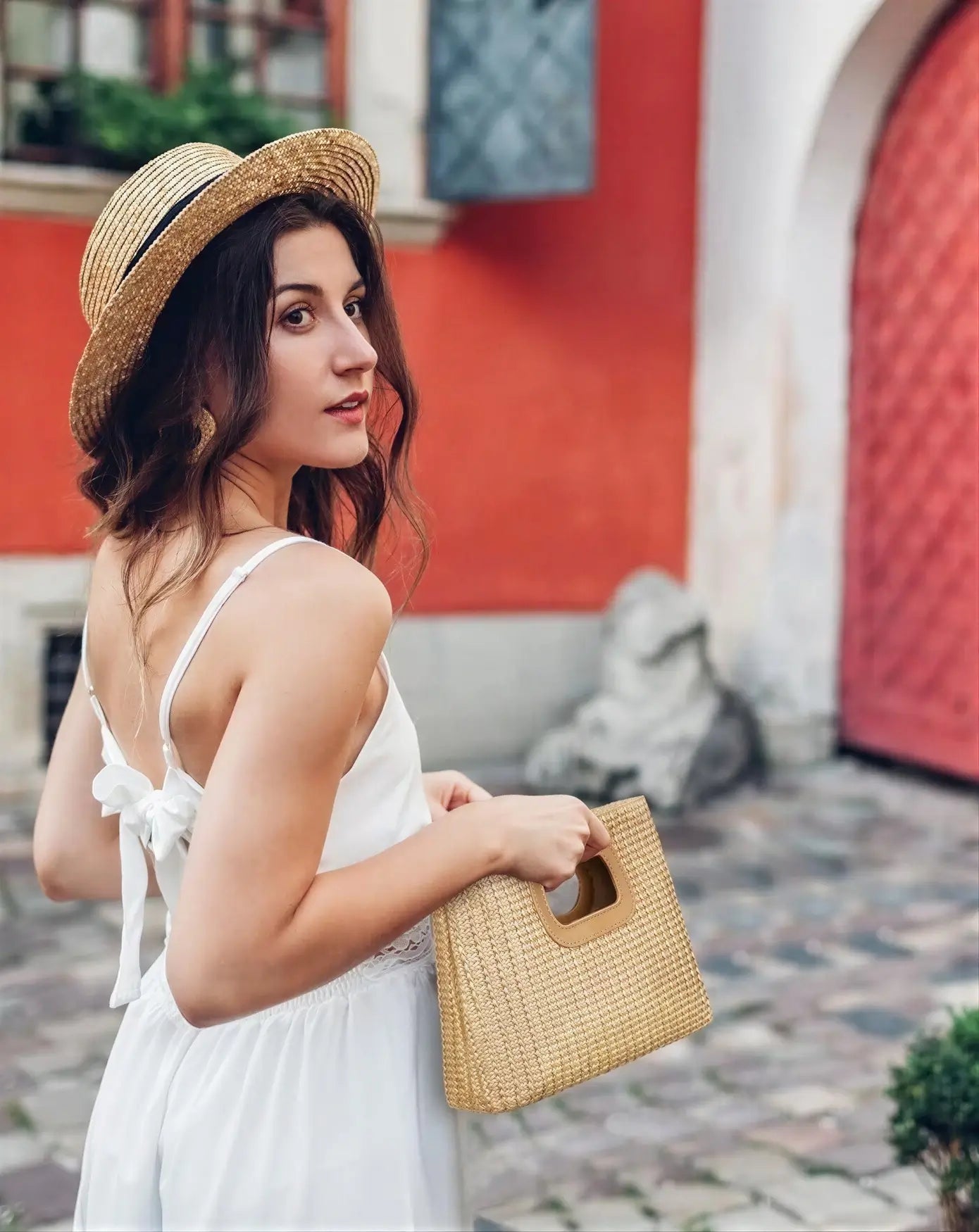 The Vicky Woven Clutch - Rose&Josie